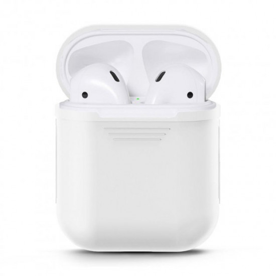 Чохол для AirPods/AirPods 2 silicone case білий Чохол для AirPods/AirPods 2 silicone case білий