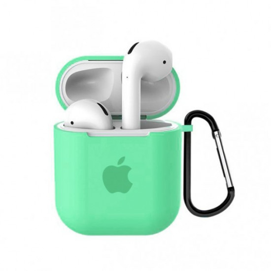 Чохол для AirPods/AirPods 2 silicone case with Apple Spearmint Чохол для AirPods/AirPods 2 silicone case with Apple Spearmint