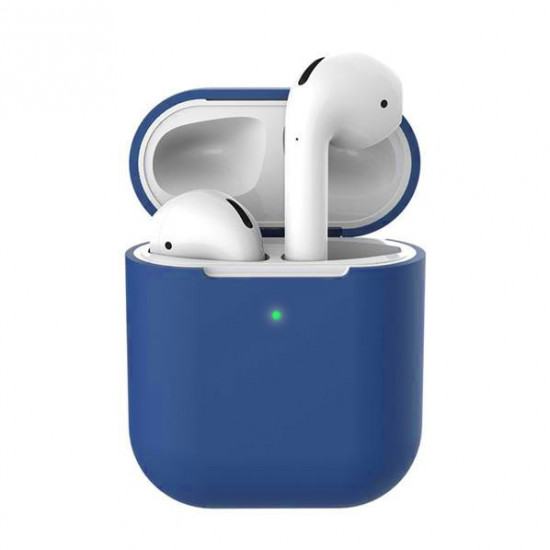 Чохол для AirPods 2 Wireless silicone case blue cobalt Чохол для AirPods 2 Wireless silicone case blue cobalt