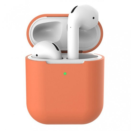 Чохол для AirPods 2 Wireless silicone case peach Чохол для AirPods 2 Wireless silicone case peach