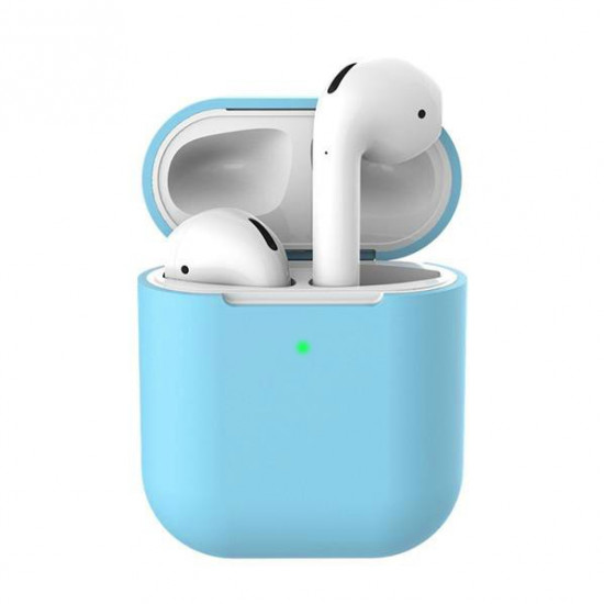 Чохол для AirPods 2 Wireless silicone case sea blue Чохол для AirPods 2 Wireless silicone case sea blue