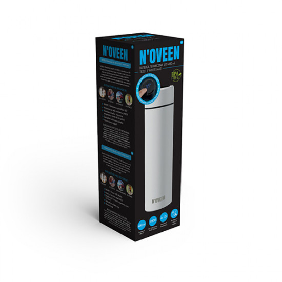 Smart термобутылка с дисплеем Noveen TB2311 480 мл Белый матовый (nas_45710601076) Smart термобутылка с дисплеем Noveen TB2311 480 мл Белый матовый (nas_45710601076)