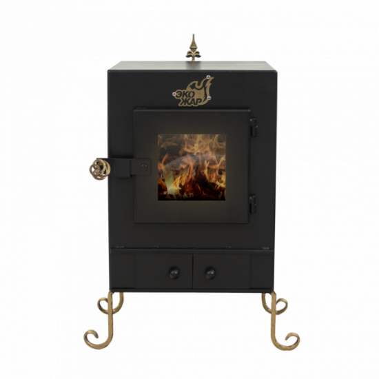 Stove-fireplace Ecozhar Comfort Plus, with afterburning chamber for secondary gases (steel 4mm) Stove-fireplace Ecozhar Comfort Plus, with afterburning chamber for secondary gases (steel 4mm)