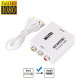 AV RCA - HDMI конвертер відео аудіо FullHD 1080p білий AV RCA - HDMI конвертер відео аудіо FullHD 1080p білий