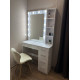 Dressing table 5 drawers and mirror with shelves Zerka height 180 cm white Dressing table 5 drawers and mirror with shelves Zerka height 180 cm white