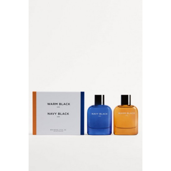 Eau de toilette for men ZARA Navy Black 80 ml + Warm Black 80 ml Eau de toilette for men ZARA Navy Black 80 ml + Warm Black 80 ml
