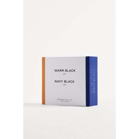 Eau de toilette for men ZARA Navy Black 80 ml + Warm Black 80 ml Eau de toilette for men ZARA Navy Black 80 ml + Warm Black 80 ml