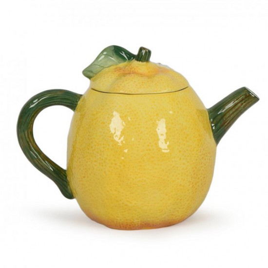 Ceramic teapot yellow-green Ceramic teapot yellow-green