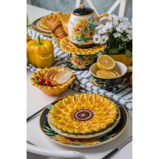 Teapot for tea with a pattern of flowers Teapot for tea with a pattern of flowers