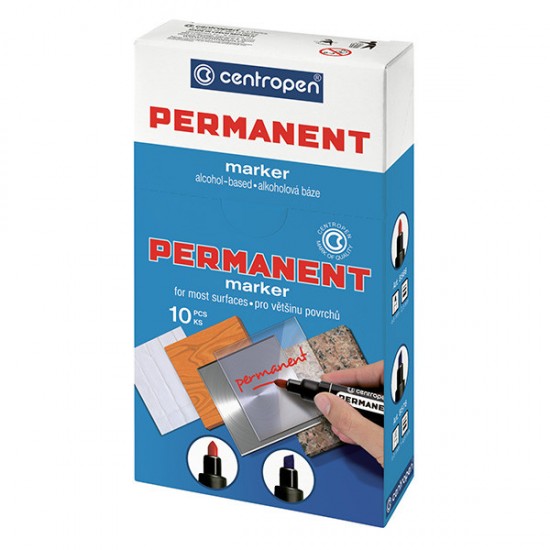 Permanent round marker black 2.5 mm Centropen 8566 Permanent round marker black 2.5 mm Centropen 8566