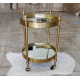 Serving table on wheels made of metal with mirror top Grand Present 96022 Serving table on wheels made of metal with mirror top Grand Present 96022