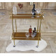Serving table on wheels made of metal and glass Grand Present 21031 Serving table on wheels made of metal and glass Grand Present 21031