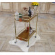 Serving table on wheels made of metal and glass Grand Present 21031 Serving table on wheels made of metal and glass Grand Present 21031