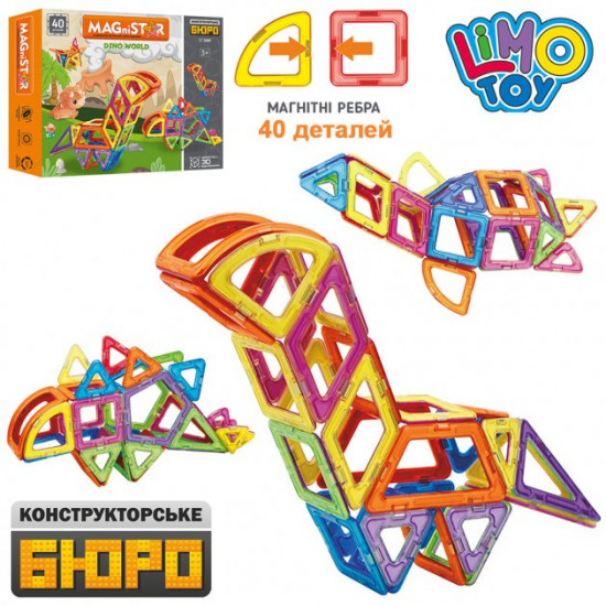Магнітний конструктор LIMO TOY LT2008 Фігури (40 деталей) Магнітний конструктор LIMO TOY LT2008 Фігури (40 деталей)