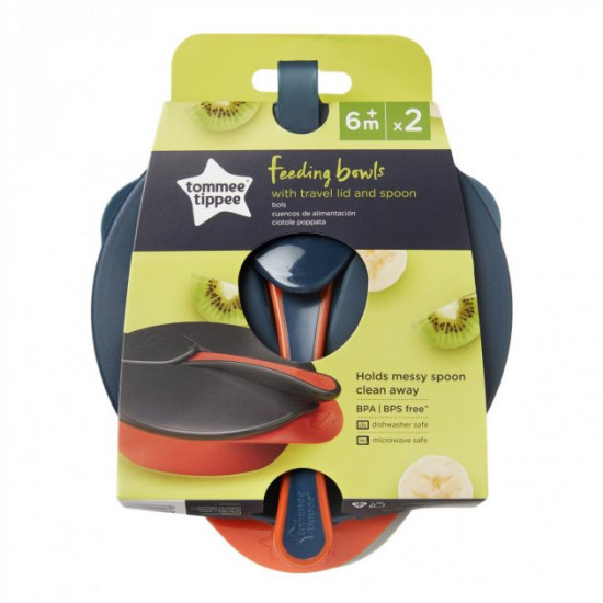 Тарілочка глибока з кришкою і ложечкою Tommee Tippee Сіра (5010415467188_сіра) Тарілочка глибока з кришкою і ложечкою Tommee Tippee Сіра (5010415467188_сіра)
