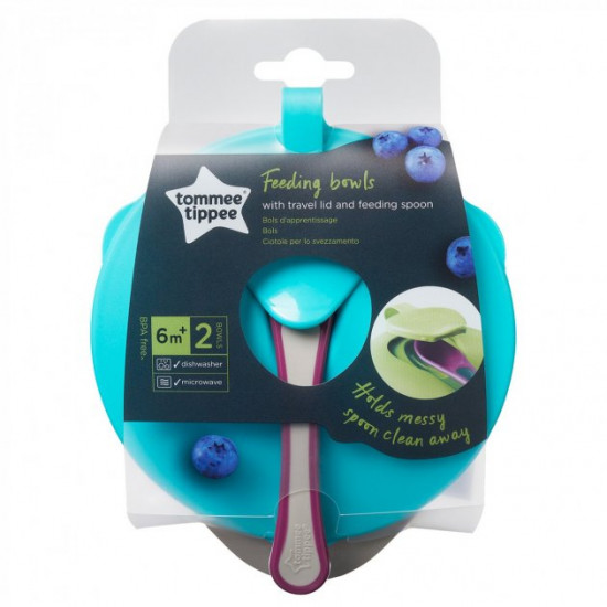 Тарелочка глубокая с крышкой и ложечкой Tommee Tippee Голубая ( 5010415467188_голубая) Тарелочка глубокая с крышкой и ложечкой Tommee Tippee Голубая ( 5010415467188_голубая)