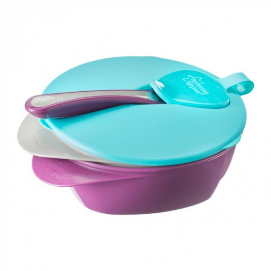 Тарелочка глубокая с крышкой и ложечкой Tommee Tippee Голубая ( 5010415467188_голубая) Тарелочка глубокая с крышкой и ложечкой Tommee Tippee Голубая ( 5010415467188_голубая)