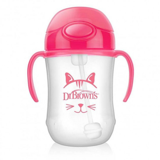 Поильник Dr. Browns із трубочкою; Колір - рожевий (TC91011-INTL) Поильник Dr. Browns із трубочкою; Колір - рожевий (TC91011-INTL)