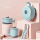 Feeding set Kub color Turquoise 6 items Feeding set Kub color Turquoise 6 items