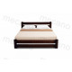 Double Bed made of pine wood 120*190 Prestige MECANO color Dark walnut 19MKR09 Double Bed made of pine wood 120*190 Prestige MECANO color Dark walnut 19MKR09