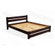 Double Bed made of pine wood 120*190 Prestige MECANO color Dark walnut 19MKR09 Double Bed made of pine wood 120*190 Prestige MECANO color Dark walnut 19MKR09