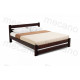 Double Bed made of pine wood 120*190 Prestige MECANO color Dark walnut 19MKR09 Double Bed made of pine wood 120*190 Prestige MECANO color Dark walnut 19MKR09