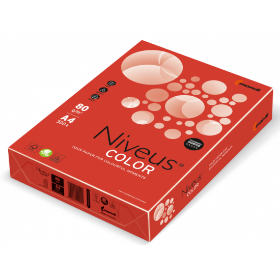 Colored paper Niveus intensive A4/80 500l CO44 red (A4.80.NVI.CO44.500) Colored paper Niveus intensive A4/80 500l CO44 red (A4.80.NVI.CO44.500)