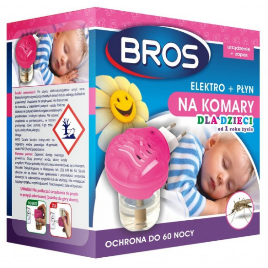 Средство от комаров Bros электрофумигатор + жидкость от комаров для детей Средство от комаров Bros электрофумигатор + жидкость от комаров для детей