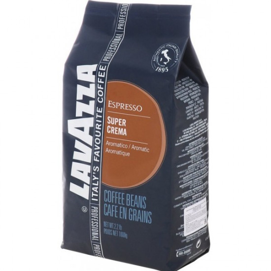 Кава в зернах Lavazza Super Crema 1 кг Кава в зернах Lavazza Super Crema 1 кг
