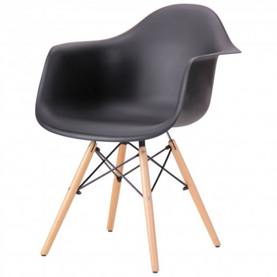 Кресло Salex PL Wood 810*630*620 Дерево/Пластик, цвет Бук/Черный AMF Кресло Salex PL Wood 810*630*620 Дерево/Пластик, цвет Бук/Черный AMF