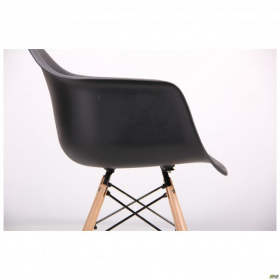 Кресло Salex PL Wood 810*630*620 Дерево/Пластик, цвет Бук/Черный AMF Кресло Salex PL Wood 810*630*620 Дерево/Пластик, цвет Бук/Черный AMF