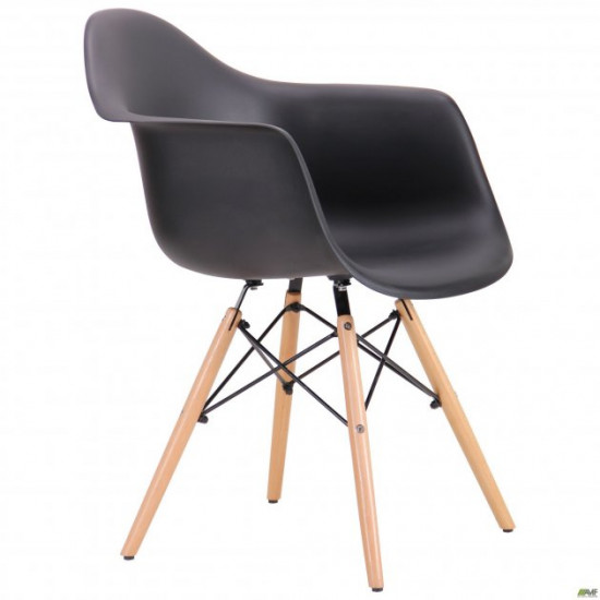 Кресло Salex PL Wood 810*630*620 Дерево/Пластик, цвет Бук/Черный AMF Кресло Salex PL Wood 810*630*620 Дерево/Пластик, цвет Бук/Черный AMF