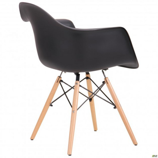 Кресло Salex PL Wood 810*630*620 Дерево/Пластик, цвет Бук/Черный AMF Кресло Salex PL Wood 810*630*620 Дерево/Пластик, цвет Бук/Черный AMF
