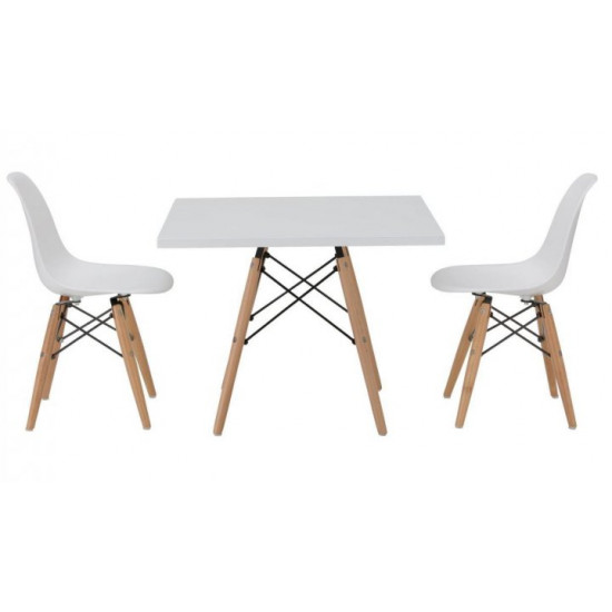Dining chair Tower Wood 460*420*820 Wood/plastic, color White/Beech Group SDM Dining chair Tower Wood 460*420*820 Wood/plastic, color White/Beech Group SDM