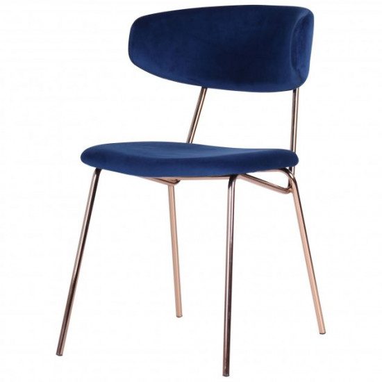 Стул Alphabet B 790*480*600 Сталь/Текстиль gold/royal blue AMF Стул Alphabet B 790*480*600 Сталь/Текстиль gold/royal blue AMF