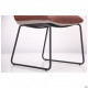 Стул Alphabet J black/dark amber 870*480*670 Сталь/Кожзаменитель AMF Стул Alphabet J black/dark amber 870*480*670 Сталь/Кожзаменитель AMF