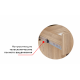 Dressing table Camellia 2 with mirror door MDF lining decor MAXI-FURNITURE Beech(12527) Dressing table Camellia 2 with mirror door MDF lining decor MAXI-FURNITURE Beech(12527)