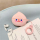 Силіконовий футляр Smile Fruits series для навушників AirPods + кільце Peach 2 Силіконовий футляр Smile Fruits series для навушників AirPods + кільце Peach 2