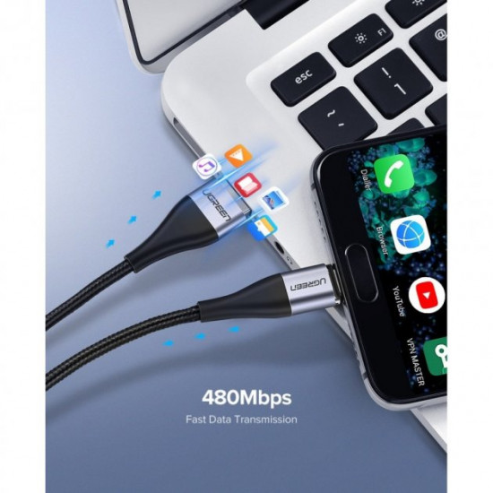 Магнітний кабель Ugreen USB-Type-C 100см