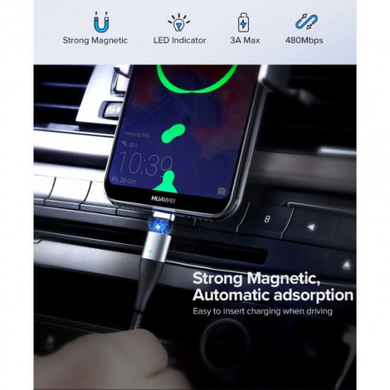 Магнітний кабель Ugreen USB-Type-C 100см