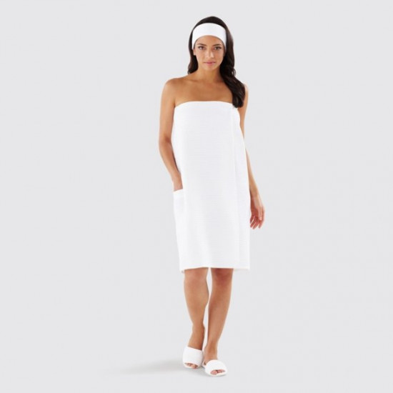 Women's waffle pareo with Velcro Luxyart Universal White 000149577 Women's waffle pareo with Velcro Luxyart Universal White 000149577
