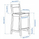 Bar chair IKEA NORDVIKEN 604.246.90 Bar chair IKEA NORDVIKEN 604.246.90