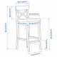Bar stool IKEA INGOLF 004.787.37 Bar stool IKEA INGOLF 004.787.37
