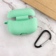 Протиударний чохол для навушників Airpods Pro / Epik силіконовий футляр з карабіном / М'ятний Mint Протиударний чохол для навушників Airpods Pro / Epik силіконовий футляр з карабіном / М'ятний Mint