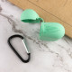 Протиударний чохол для навушників Airpods Pro / Epik силіконовий футляр з карабіном / М'ятний Mint Протиударний чохол для навушників Airpods Pro / Epik силіконовий футляр з карабіном / М'ятний Mint