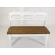 Bench with backrest DREVODELA 89x109x41cm (060923)