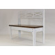 Bench with backrest DREVODELA 89x109x41cm (060923)