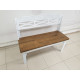 Bench with backrest DREVODELA 89x109x41cm (060923)