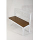 Bench with backrest DREVODELA 89x109x41cm (060923)