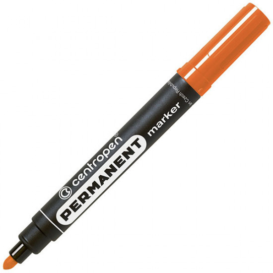 Permanent marker orange round 2.5 mm, Centropen 8566 Permanent marker orange round 2.5 mm, Centropen 8566